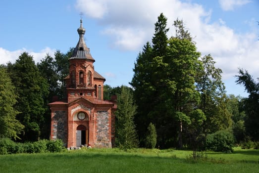 The operating church is on surburb of a forest