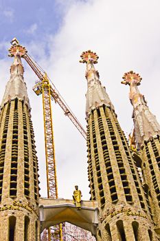 La Sagrada Familia - the impressive cathedral designed by Gaudi, Spain, Barcelona