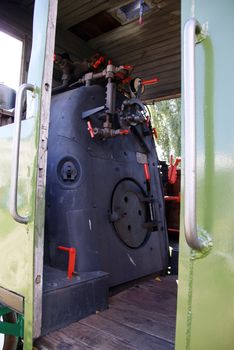 Boiler of a narrow gauge steam locomotive