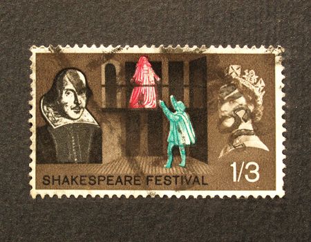 UK 1964 - Shakespeare Festival Stamp, United Kingdom, 1964