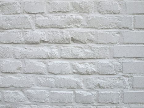 Detail of white brick wall useful as a background