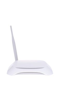 Internet wireless router isolated on white background