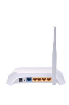 Internet wireless router isolated on white background