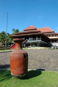 tropical house that build with javanese art design