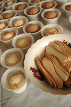 chocolate and vanilla ice cream that delicious to eat