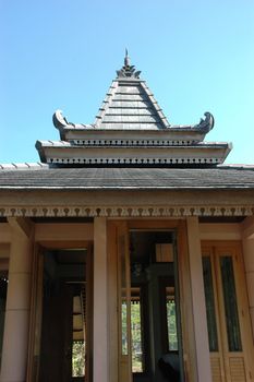 traditional central java house called joglo that has unique design
