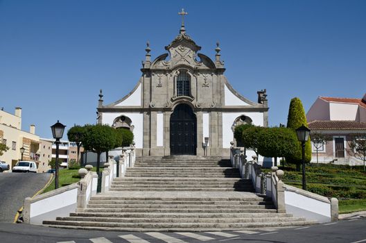 The Calvario chapel, one of the prime highlights of the town of Ovar, Portugal