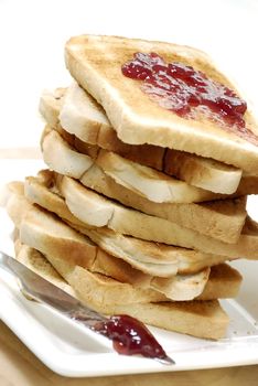 Toast with jam