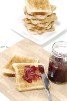 Toast with jam