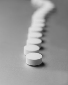 Pills in a row