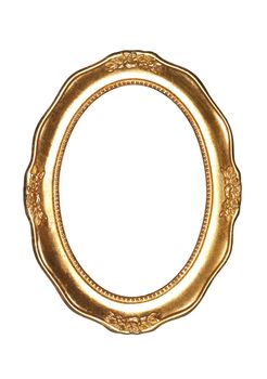 Oval goldframe