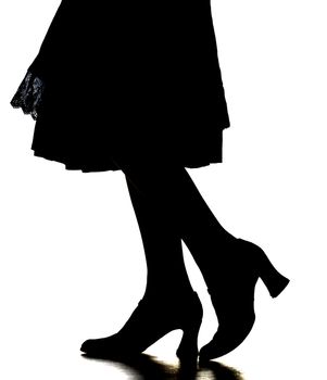 a woman's silhouette