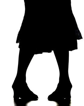 a woman's silhouette