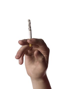 hand holding a cigarett