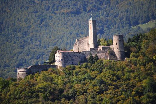 A shoot of the castle above Borgo Valsugana