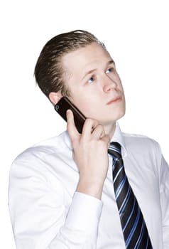 Man speaking in the phone