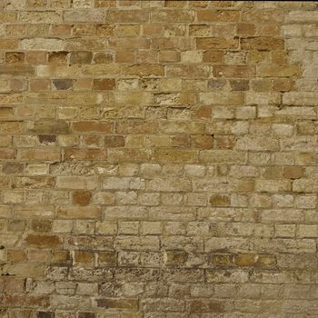 Brick wall in sepia