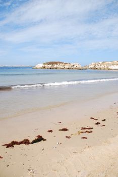 stunning and famous beach in Baleal, Portugal