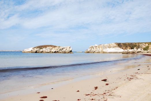 stunning and famous beach in Baleal, Portugal