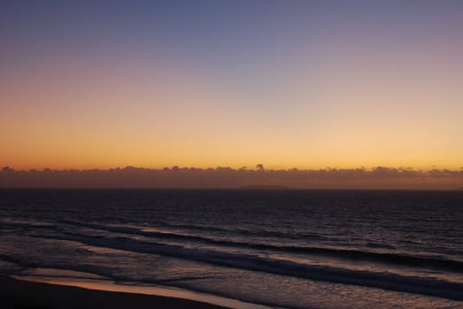 photo of a gorgeous sunset on the Portuguese coast