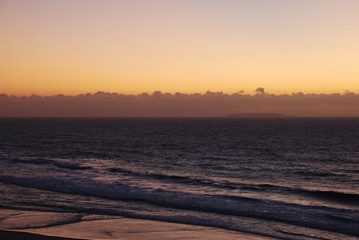 photo of a gorgeous sunset on the Portuguese coast