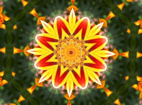 a kaleidoscope  background tile effect abstract illustration
