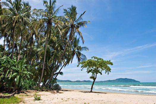 View over Tamarindo beach, Costa Rica Pacific Coast.