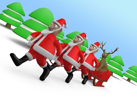 Computer generated image - Weird Christmas.