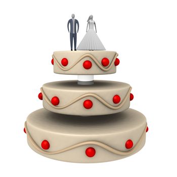 Computer generated image - Wedding Cake.