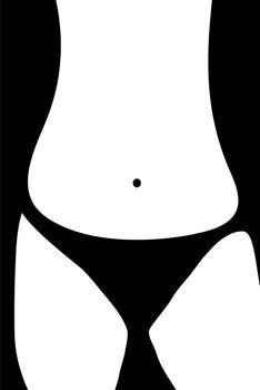 Illustration of a lower body (unisex)