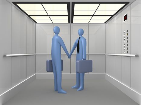 Computer generated image - Business - Elevator.