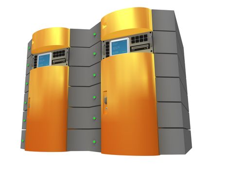 Computer generated image - Orange 3D Server.