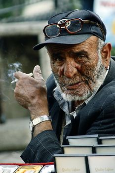 portrait of old turkish man