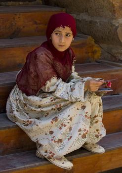 Turkish girl with traditional clothes