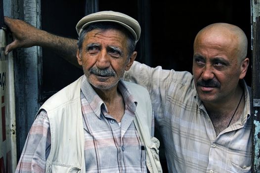 portrait of two turkish men