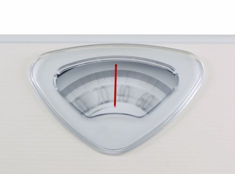 Weight scale with the numbers in motion