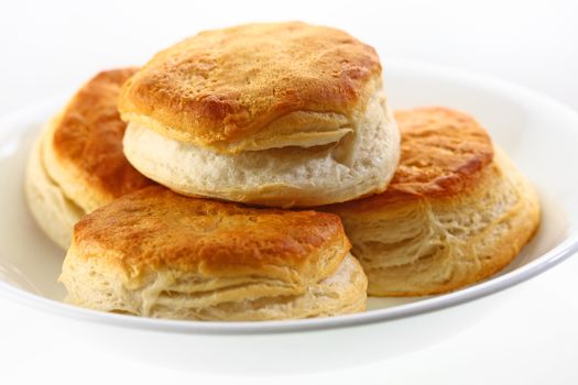 Plate of biscuits.