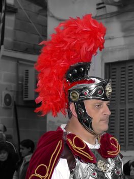 SPQR Series - Imagery depicting re-enactment of Roman Empire legion march, during Good Friday procession in Malta. No detail is spared, resulting in realistic weaponry and uniforms.