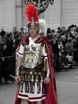 SPQR Series - Imagery depicting re-enactment of Roman Empire legion march, during Good Friday procession in Malta. No detail is spared, resulting in realistic weaponry and uniforms.