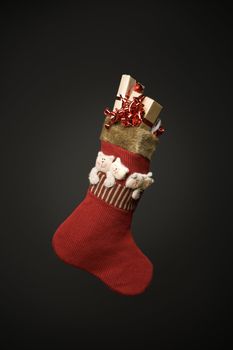 A sock full of christmas present