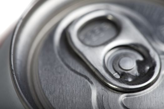 closeup of a beer can