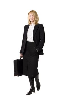 Business-woman with a briefcase