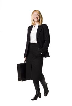 Business-woman with a briefcase