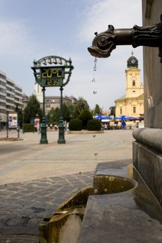 Cold water in Debrecen city, Hungary
