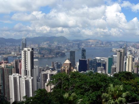 View of Victoria Harbour from the Peak, Hong Kong