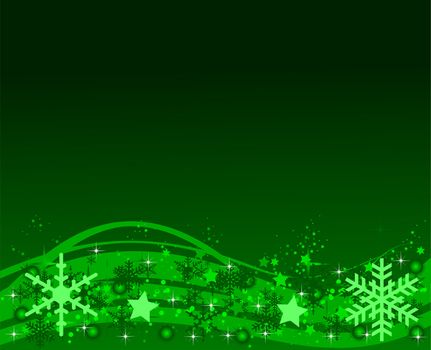 Green Christmas Background