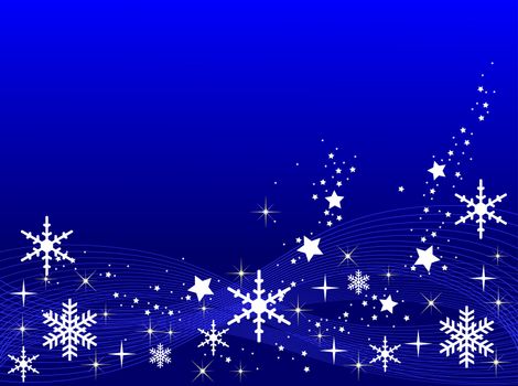 Blue Christmas Background