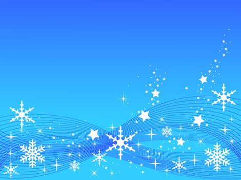 Blue Christmas Background