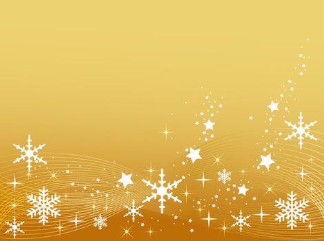 Golden Christmas Background