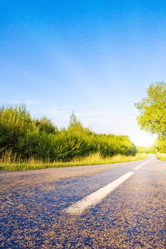 Highway in landscape